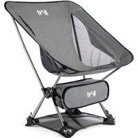 Trail Outdoor Leisure Folding Camping Chair Lightweight Portable Outdoor Garden Beach Seat Trail in Grey