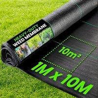 Green Thumbz Heavy Duty Weed Control Fabric - 1m x 10m in Black