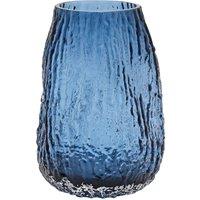 Hestia Blue Fluid Textured Glass Vase
