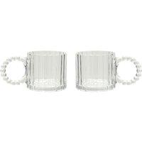 Hestia Set of 2 Clear Cups Bobble Design