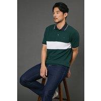 Maine Men's Dark Green Chest Detail Pique Polo Shirt | Size: 2XL