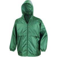 Result Core Men's Plain Blue Windbreaker in Green | Size: Large