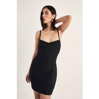NastyGal Women's Bandage Strappy Mini Dress in Black | Size: 14