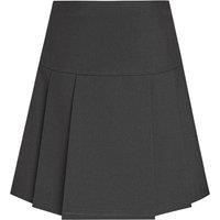 David Luke Girl's Permanent Pleat School Skirt in Black | Size: 4-5 Years