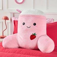 OHS Molly the Milkshake Cuddle Cushion Novelty Reading Pillow in Pink