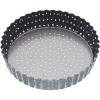 MasterClass Crusty Bake Non-stick Fluted Round 18cm Quiche Tin in Grey