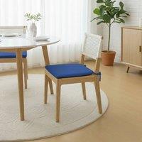 Snug City Foam Seat Pad with Ties Chair Cushion for Dining, Kitchen Pack of 4 in Navy