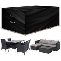 Futura Rectangular Garden Furniture Cover Waterproof 213x132x72cm 420D in Black | Size: 213 x 132 x 72 cm