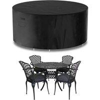 Futura Round Garden Furniture Cover Waterproof 190x80cm 420D in Black | Size: 190x80 cm