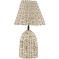 Libra Interiors Mini Rattan Lamp Base & Shade in Natural