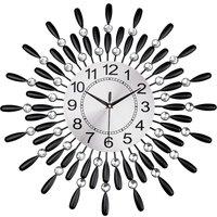 Havendro 60cm Diamante Beaded Crystals Quartz Wall Clock