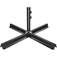 Havendro Parasol Base Patio Umbrella Heavy Duty Metal Stand in Black