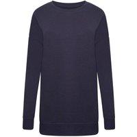 Smart Living Women's Comfortable Casual Polycotton Crew Neck Sweatshirt in Navy | Size: Large