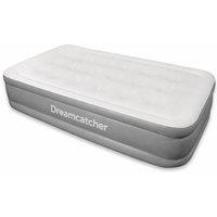 Futura Inflatable Mattress PVC Plush Camping Air Bed 195X96cm Single Size in Grey