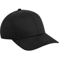 Beechfield Men's Urbanwear 6 Panel Snapback Cap in Black