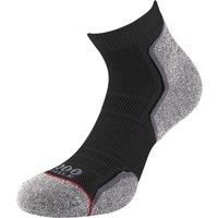 1000 Mile Men's Running Ankle Socks Pack of 2 in Black | Size: XL