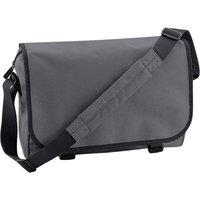 Bagbase Men's Contrast Detail Messenger Bag in Dark Grey