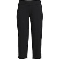 Lands' End Women's Starfish Straight Leg Cropped Jersey Trousers in Black | Size: 16-18