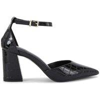 Carvela Women's 'Refined Court' Croc Print Heels in Black | Size: 7