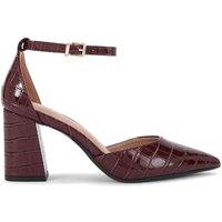 Carvela Women's 'Refined Court' Croc Print Heels in Red | Size: 7