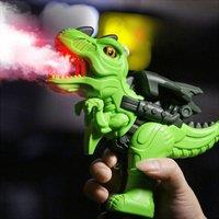 Dragodirect Electric Dinosaur Spray Toy Mechanical T-Rex & Triceratops for Kids in Green
