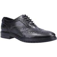 Hush Puppies Men's 'Santiago' Smooth Leather Lace Shoes in Black | Size: 11