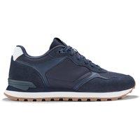 Clarks Men's Molland Go Navy Combination Trainers, Lace Up in Blue | Size: 11-Standard Fit