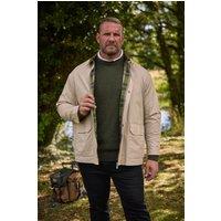 BadRhino Men's Checked Lined Worker Jacket in Natural | Size: 1XL