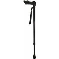 Aidapt Ergonomic Handled Walking Stick Right in Black