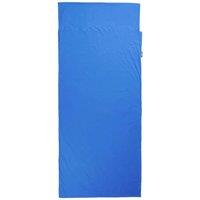 Lifeventure Cotton Rectangular Sleeping Bag Liner 220 x 90cm - Blue | Size: Single
