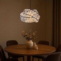 Voltico Crystal Effect 3-Tier Acrylic Pendant Lampshade in Silver