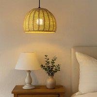 Voltico Handwoven Natural Rope Lampshade - 28cm Dome Design in Brown
