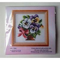 Orchidea PANSIES - Cross Stitch Kit: Pansies