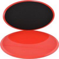 VOGREX Red 2x Dual Sided Fitness Gliding Discs Core Sliders