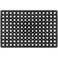 Havendro Non Slip Industrial Rubber Ring Door Mat Outdoor in Black | Size: 100 cm x 100 cm