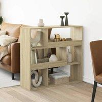 Berkfield Home Room Divider Sonoma Oak 100x33x94.5 cm Engineered Wood in Brown