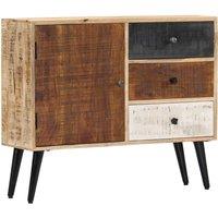 Berkfield Home Sideboard 88x30x73 cm Solid Mango Wood in Brown | Size: 88 x 30 x 73 cm
