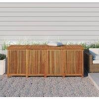 Berkfield Home Garden Storage Box 200x80x75 cm Solid Wood Acacia in Brown | Size: 200 x 80 x 75 cm