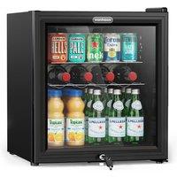 VonHaus Mini Drinks Fridge 43L in Black