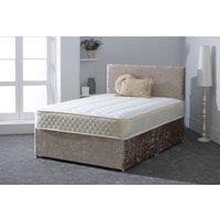 Starlight Beds Close Flame Hybrid Mattress Soft Feel Memory Foam & Spring Support in White | Size: EU Double