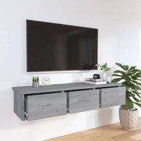Berkfield Home Wall Cabinet Grey Sonoma 88x26x18.5 cm Engineered Wood