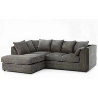 SNUG FURNITURE BIRMINGHAM LTD Camden Jumbo Cord Left Hand Corner Sofa Set in Grey
