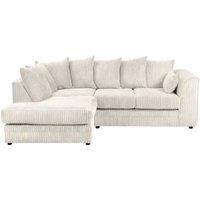SNUG FURNITURE BIRMINGHAM LTD Camden Jumbo Cord Left Hand Corner Sofa Set in Ivory