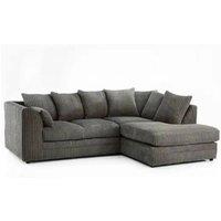SNUG FURNITURE BIRMINGHAM LTD Camden Jumbo Cord Right Hand Corner Sofa Set in Grey