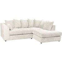 SNUG FURNITURE BIRMINGHAM LTD Camden Jumbo Cord Right Hand Corner Sofa Set in Cream