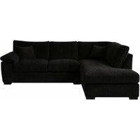 SNUG FURNITURE BIRMINGHAM LTD Monroe Amalfi Jumbo Cord Right Hand Corner Sofa in Black