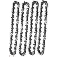 VOGREX 4PCS Chain Saw Chain For Mini Electric Chainsaw Wood Cutter in Black