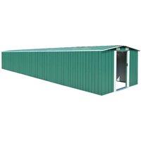 Berkfield Home Garden Shed Green 257x779x181 cm Galvanised steel | Size: 257 x 779 x 181 cm