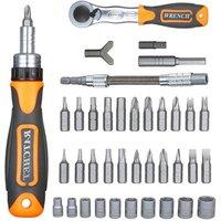 VOGREX 38 in1 Magnetic Ratchet Handle Screwdriver Bit & Socket Set
