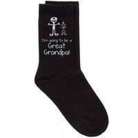 60 SECOND MAKEOVER Men's I'm Going To Be A Great Grandpa Black Calf Socks